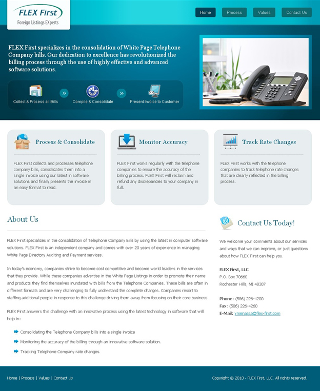 Projects: FLEX First, LLC Website Landing Page